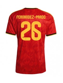 Moški Nogometna dresi replika Belgija Matias Fernandez-Pardo #26 Domači SP 2026 Kratek rokav